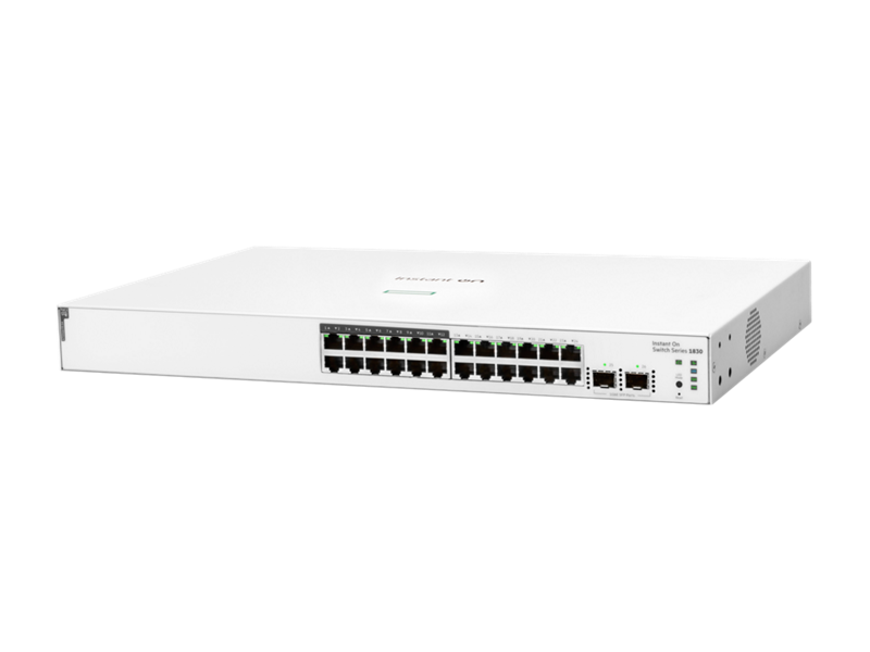 HPE Aruba Instant On 1830 24G 12p Class4 PoE 2SFP 195W Switch