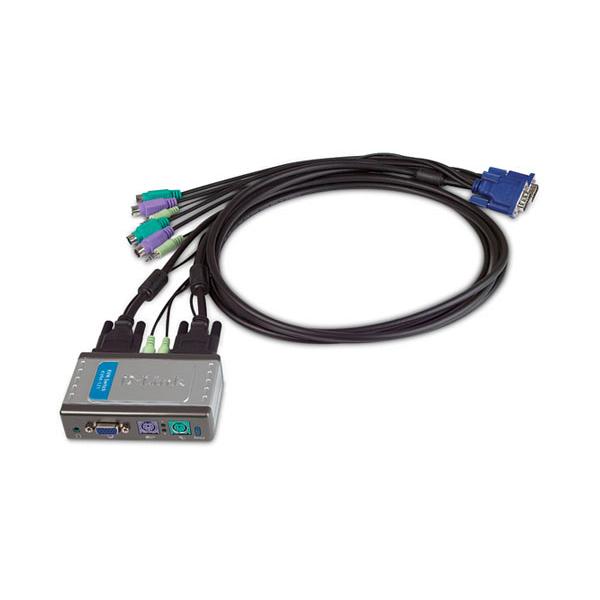 D-Link 2-Port PS/2 VGA with Audio KVM Switch 3