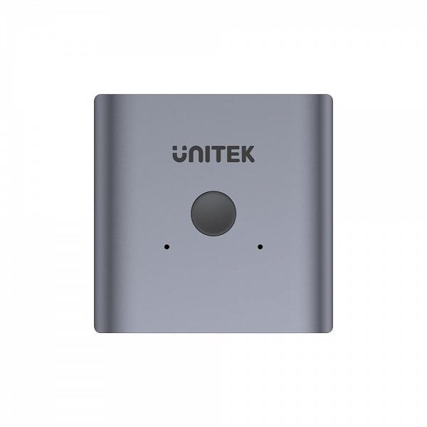 Unitek 4K@60Hz Aluminium HDMI 2.0 Switch 2-To-1 Bi-Directional 4